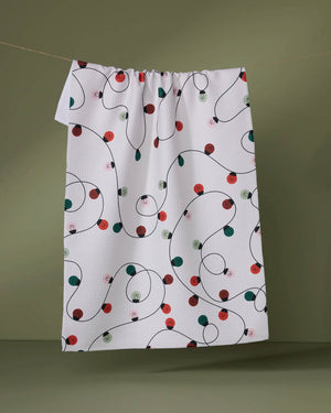Geometry - Holiday Lights Tea Towel