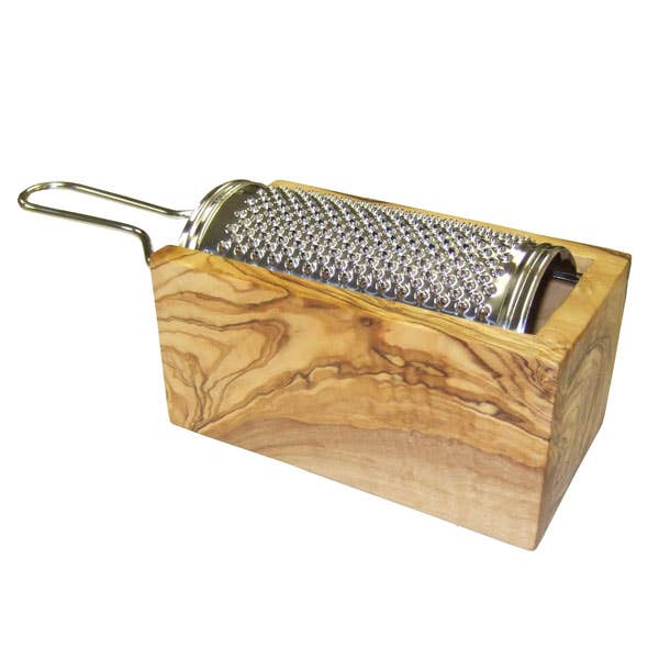 Olive Wood Cheese Grater with Box - Small