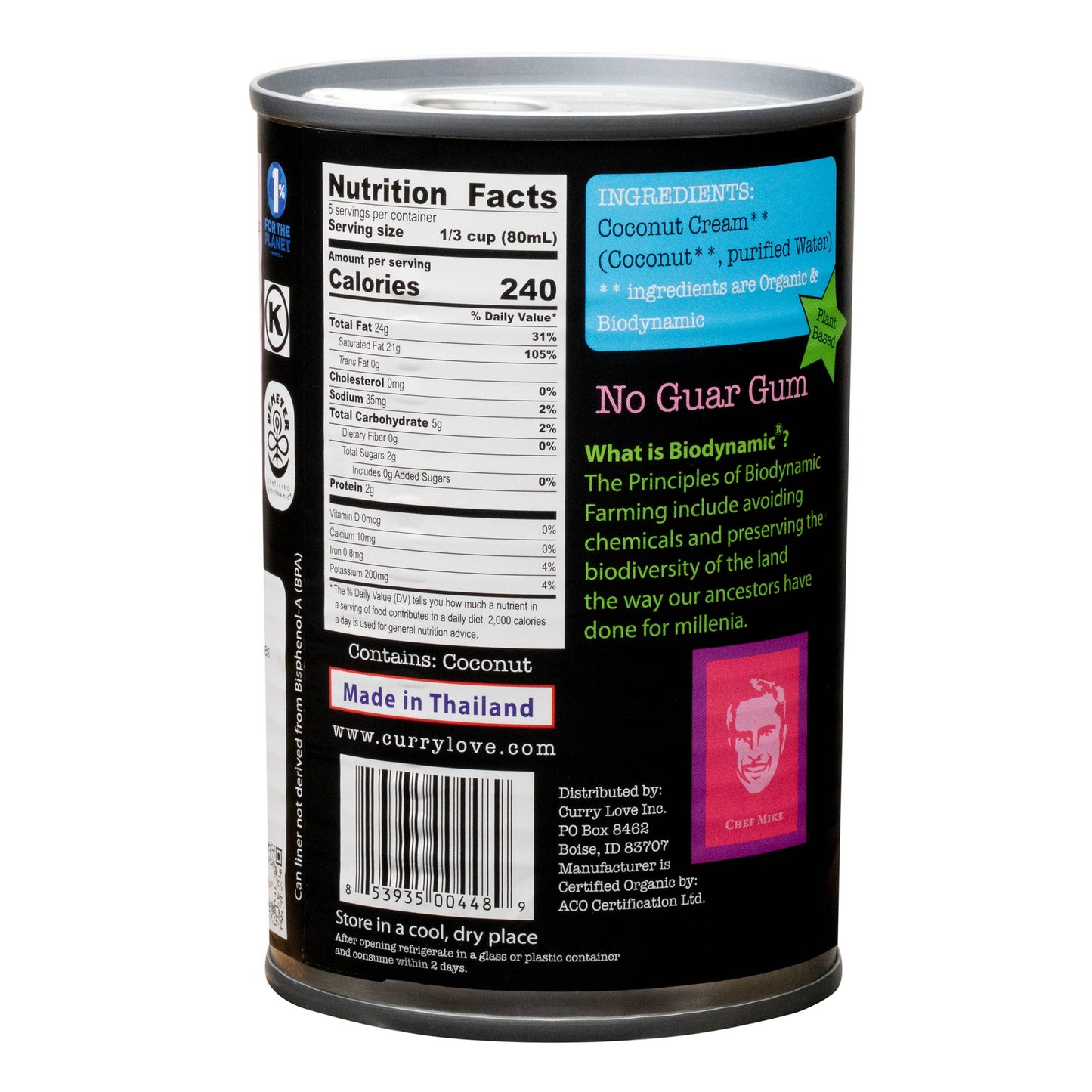 Mike's Organic Curry Love Biodynamic & Organic Coconut Cream