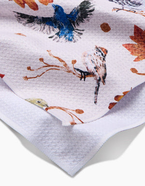 Geometry - Autumnal Bird Skies Tea Towel