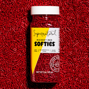 Supernatural Dye-Free Softies Sprinkles - Richest Red