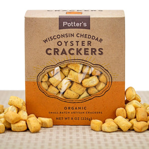 Potter's Organic Artisan Wisconsin Cheddar Oyster Crackers