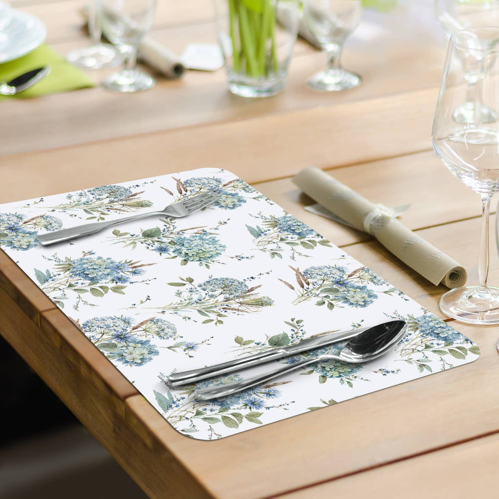 Bohemian Blue Reversible Rectangular Plastic Placemat
