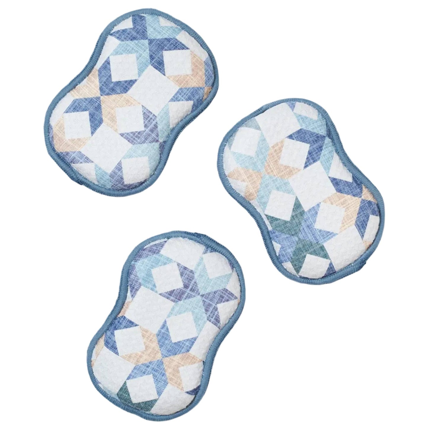 Once Again Home RE:usable Sponges - Star Quilt, Set of 3