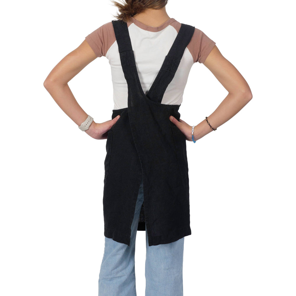 KAF Home - KAF Home Firenze Kids 100% Stonewashed Linen Smock Apron