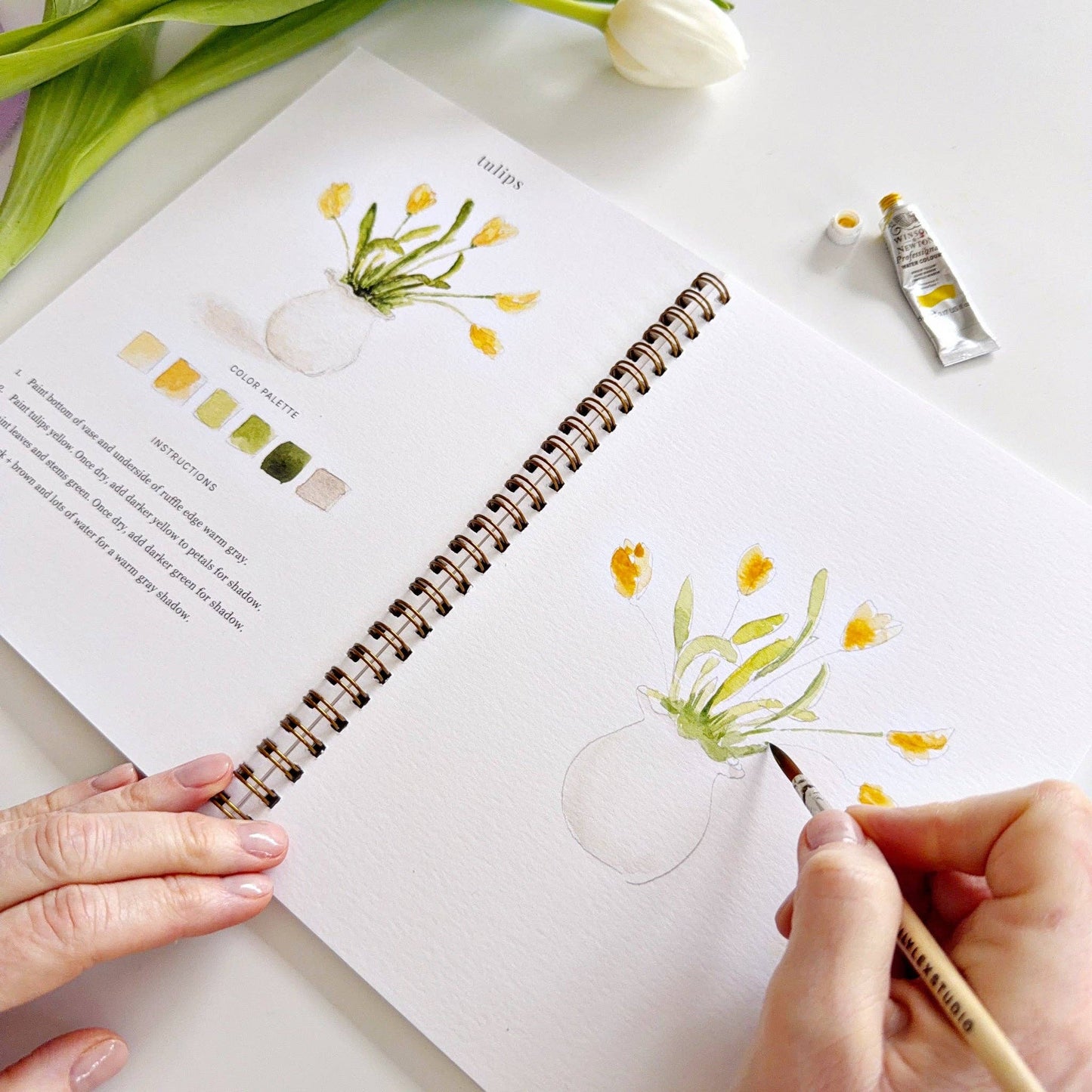 emily lex studio Spring Watercolor Workbook