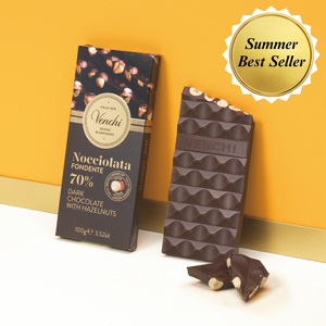 Venchi 70% Dark Chocolate Hazelnut Crunch Bar