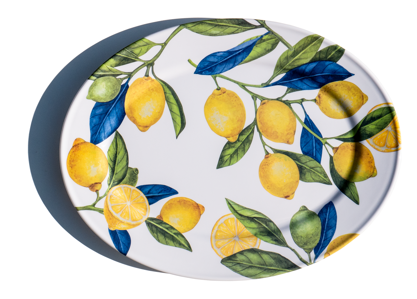 TarHong - Lemon Orchard Oval Platter, 16.9" x 13.0"