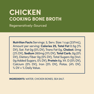 Fond Bone Broth Regenerative Pasture-Raised Chicken Bone Broth, 24oz