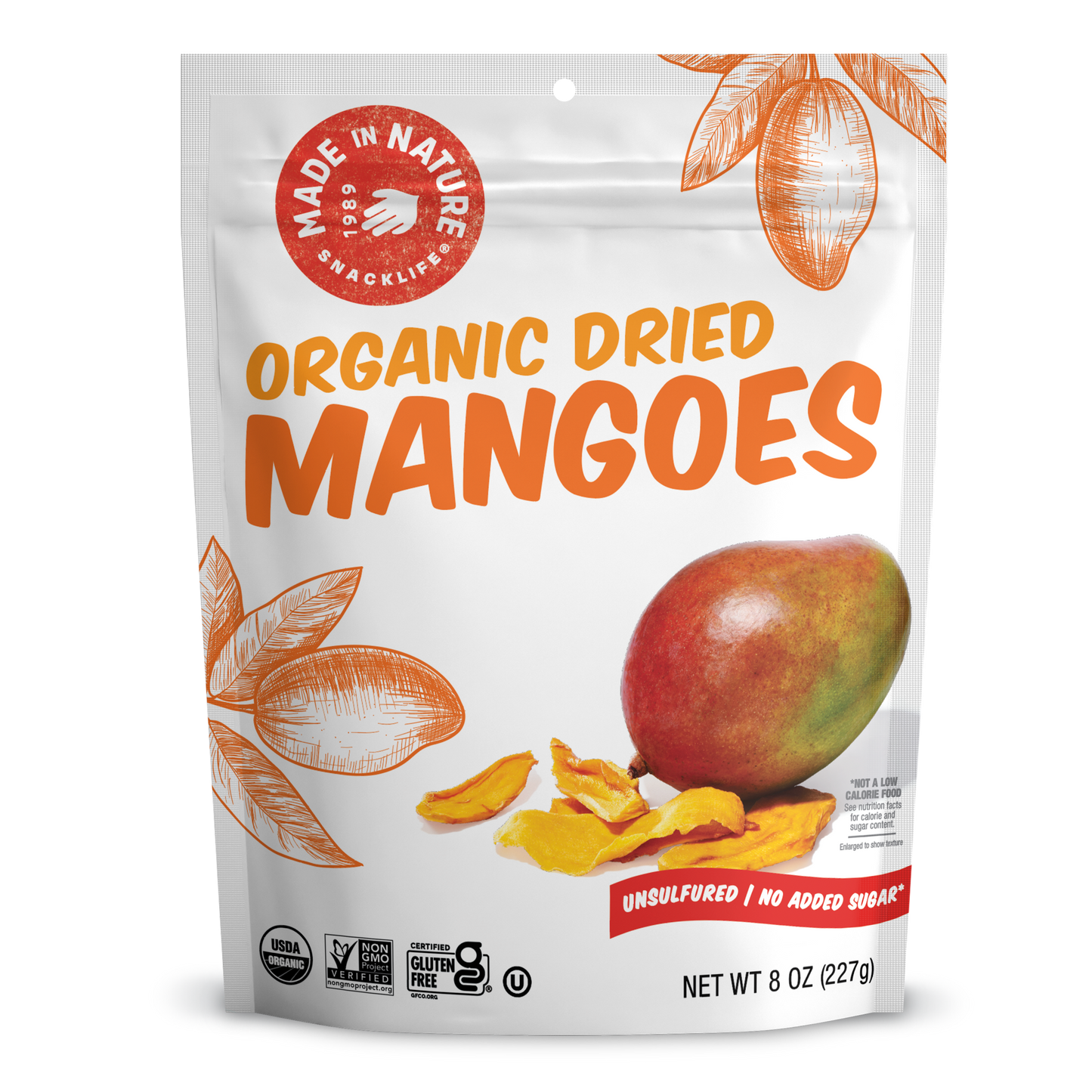 Made In Nature Dried Mangoes, 3oz