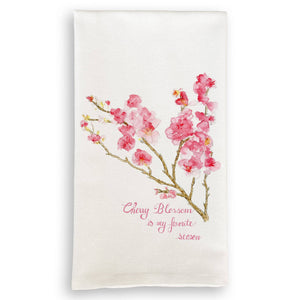 Cherry Blossom with My Favorite Season Dishtowel