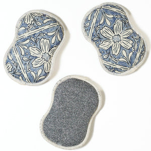 Once Again Home RE:usable Sponges - Jen Owens Fabrique Majolica Blue, Set of 3
