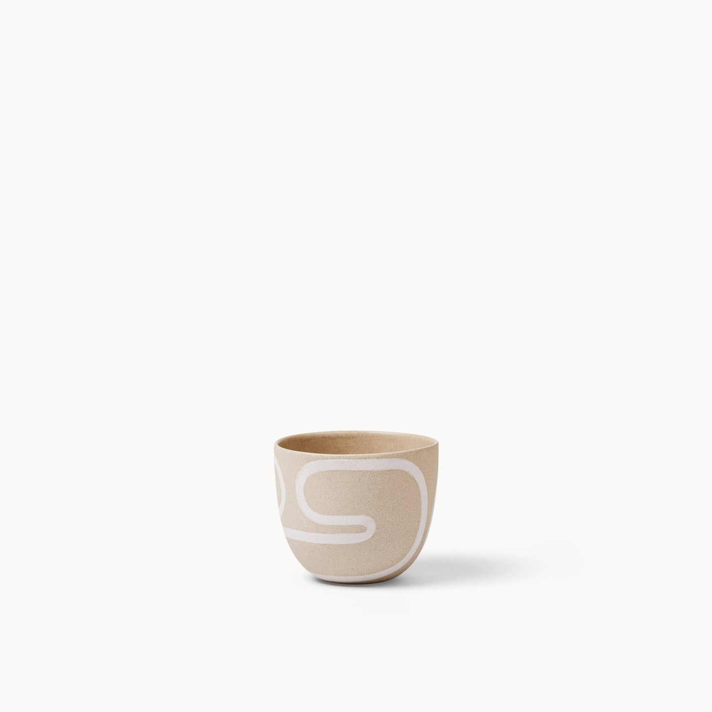 Franca - Stoneware White Outline Planters