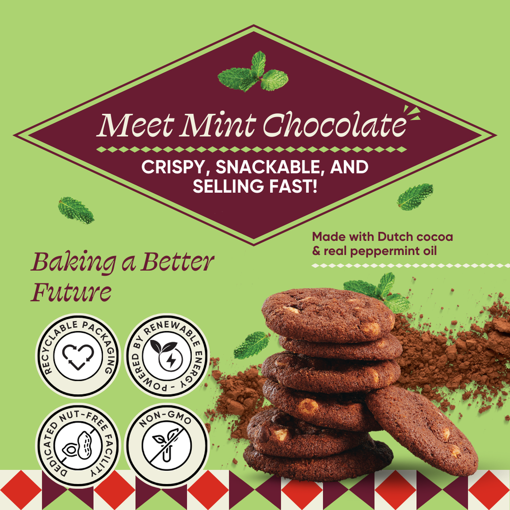 Fancypants Baking Mint Chocolate Cookies, 5oz