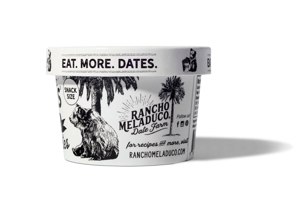 Rancho Meladuco Date Farm - Little Mels Seedless Organic Medjool Dates, 4.5 oz Cup