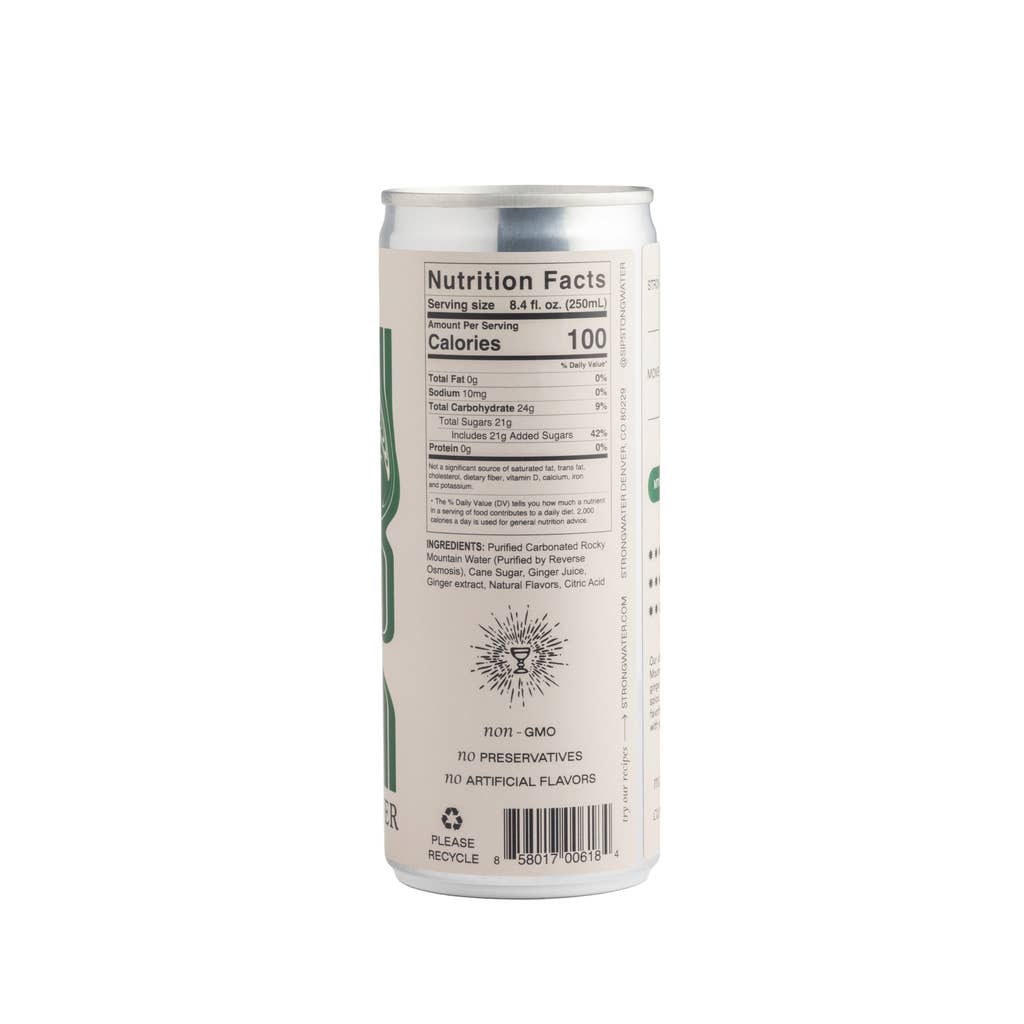 Strongwater Ginger Beer, 4 Pack