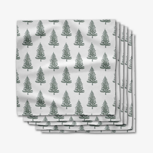 Geometry - Frosted Trees Dinner Napkin Set