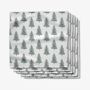 Geometry - Frosted Trees Dinner Napkin Set