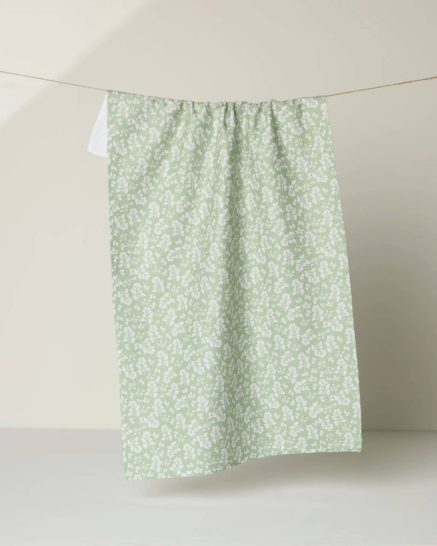 Geometry - Sage Garden Tea Towel