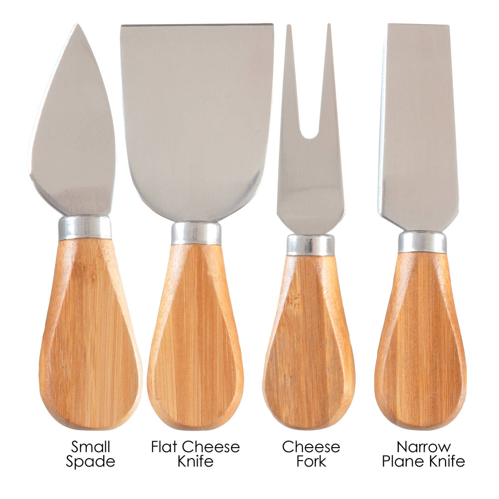 Totally Bamboo - 4-Piece Cheese Tool Set