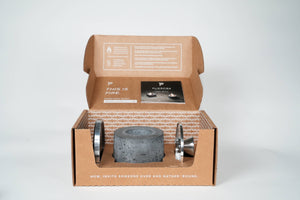 FLIKRFIRE® Table Top Fireplace: Silver