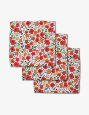 Geometry - Poppy Power Dishcloth Set