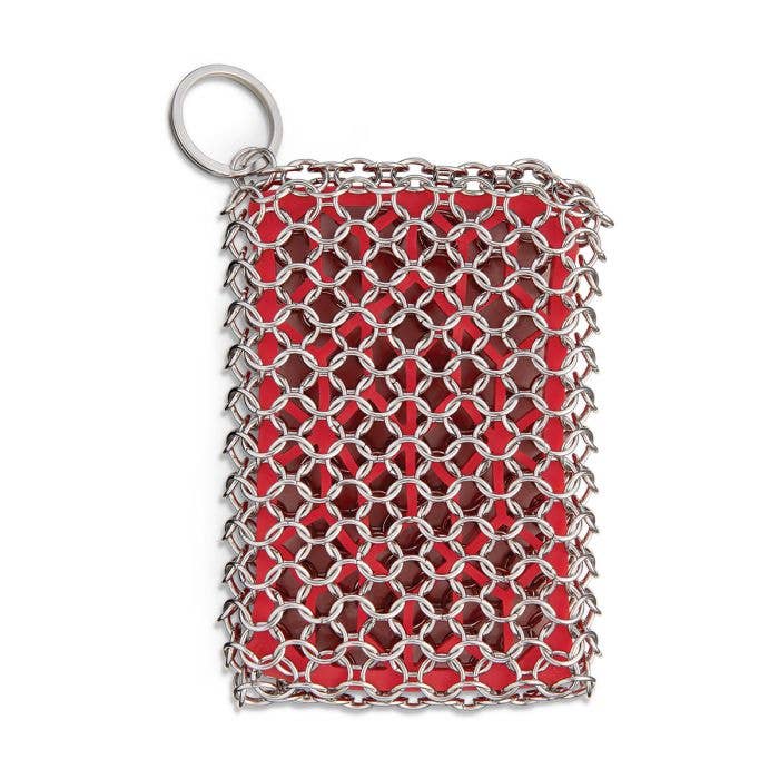 HIC - Harold Import Co. - Chainmail Cast Iron Scrubber with Silicone Core