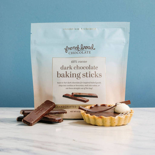 French Broad Chocolate Dark Chocolate Baking Sticks, 8 oz