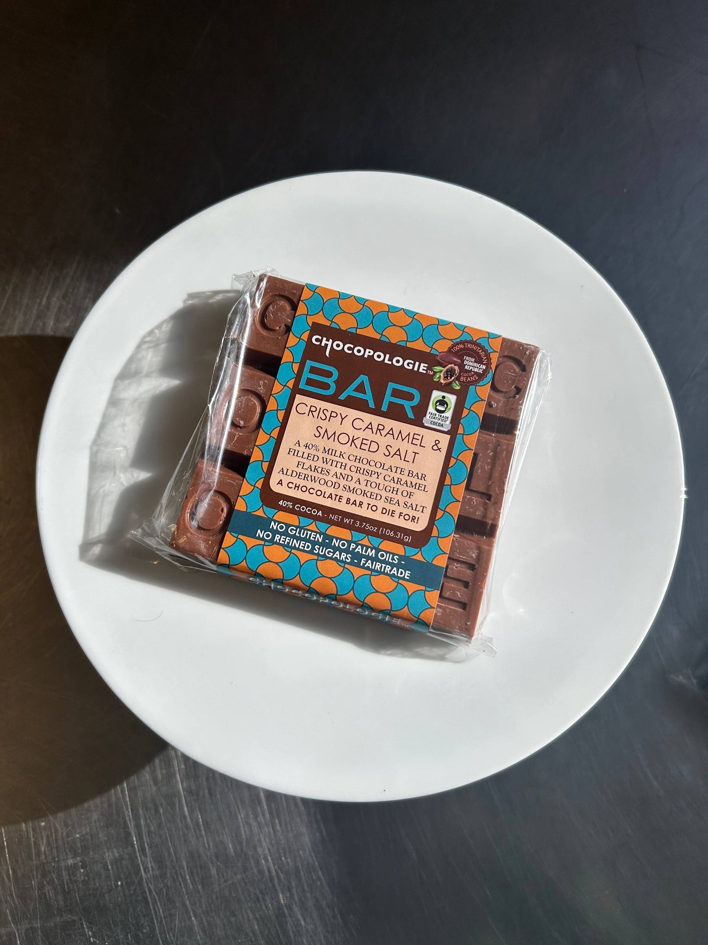 Knipschildt Chocolatier Milk Chocolate w Caramel Flakes & Smoked Salt