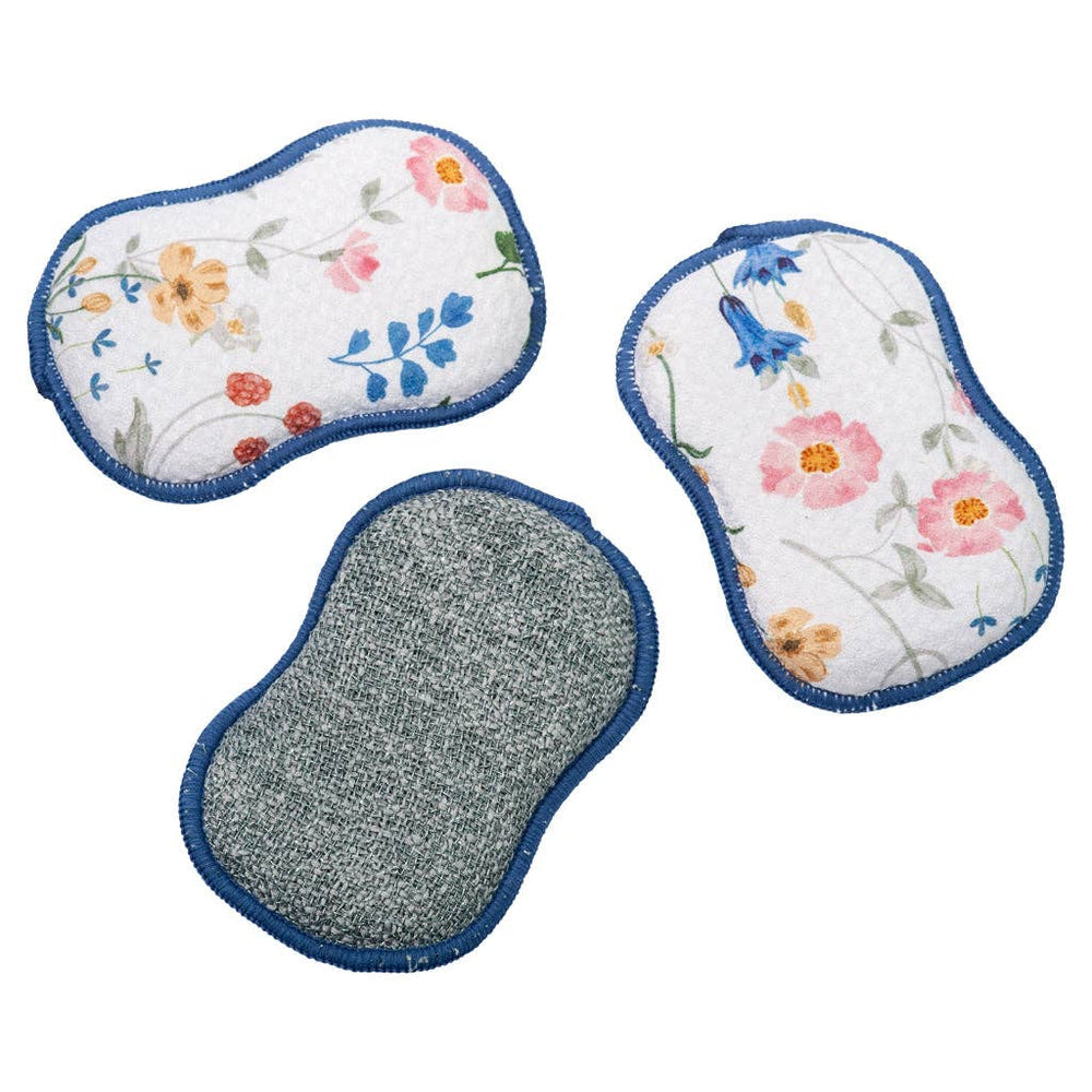 Once Again Home RE:usable Sponges - Serenity Floral, Set of 3