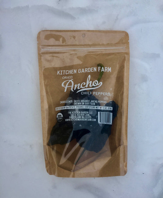 Kitchen Garden Farm Organic Dried Ancho Chili Peppers