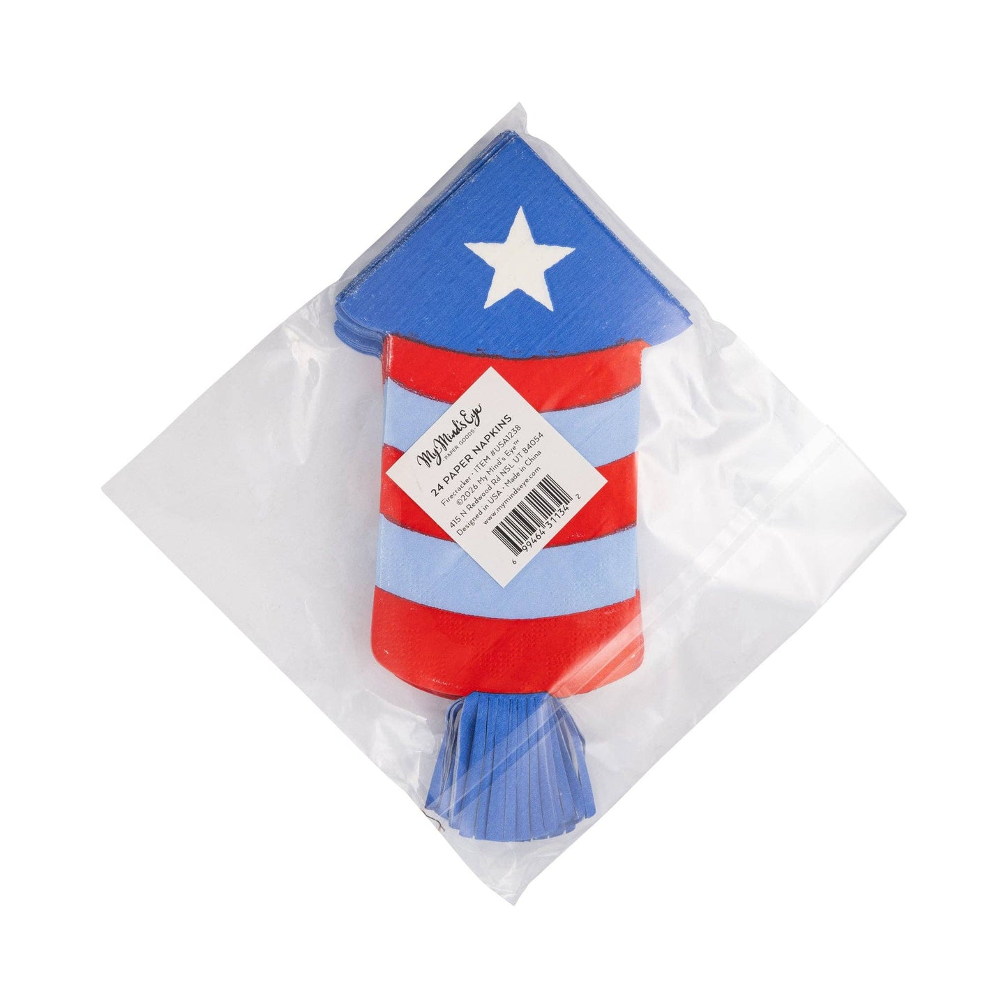 Firecracker Shaped Paper Napkin
