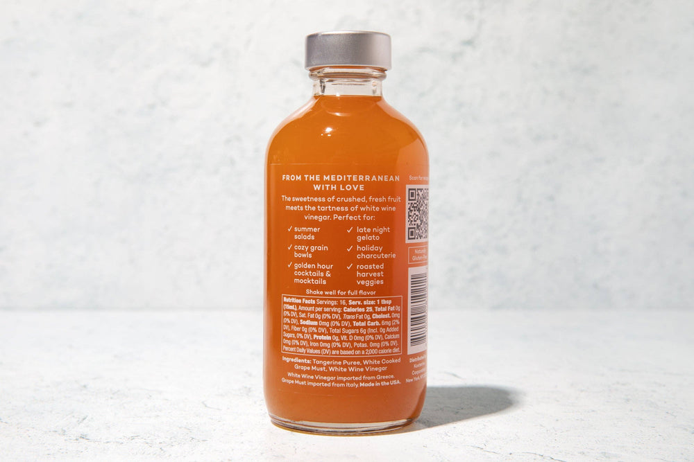 Kosterina Crushed Tangerine Vinegar, 8 oz