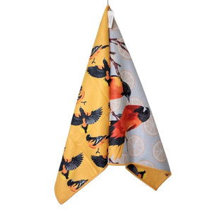 Buzzee - Oriole - Dual Sided Tea Towel - Kitchen & Hand Towel