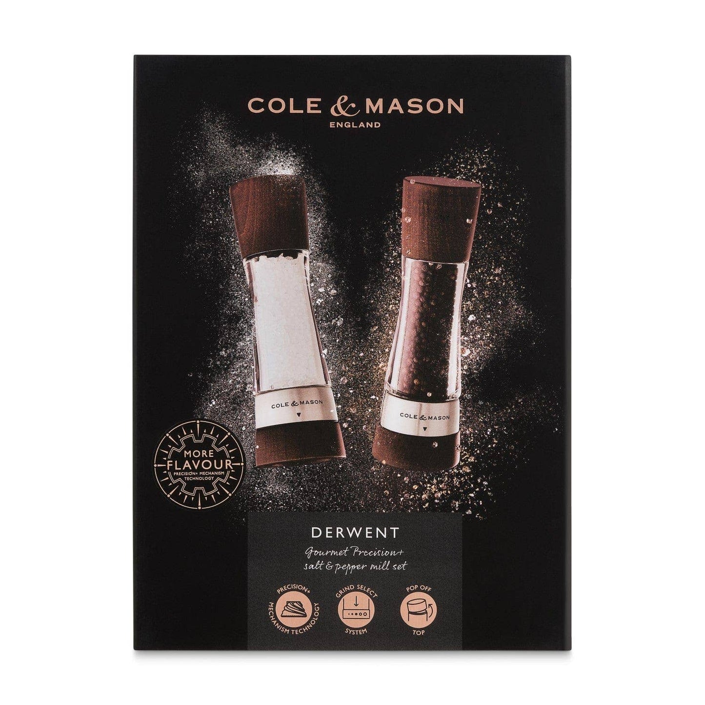 Cole & Mason Derwent Forest Wood Salt & Pepper Set