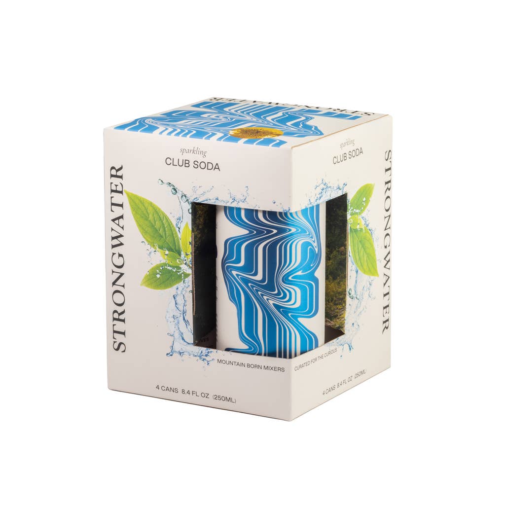 Strongwater Club Soda, 4 Pack