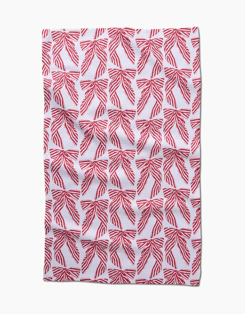 Geometry - Striped Bows Tea Towel