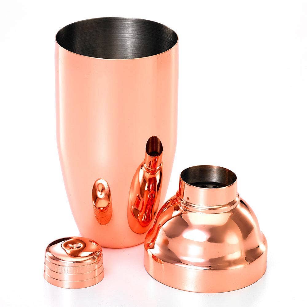 Barfly Mixology Gear Japanese Style Cocktail Shaker Set, Copper Plated, 24oz