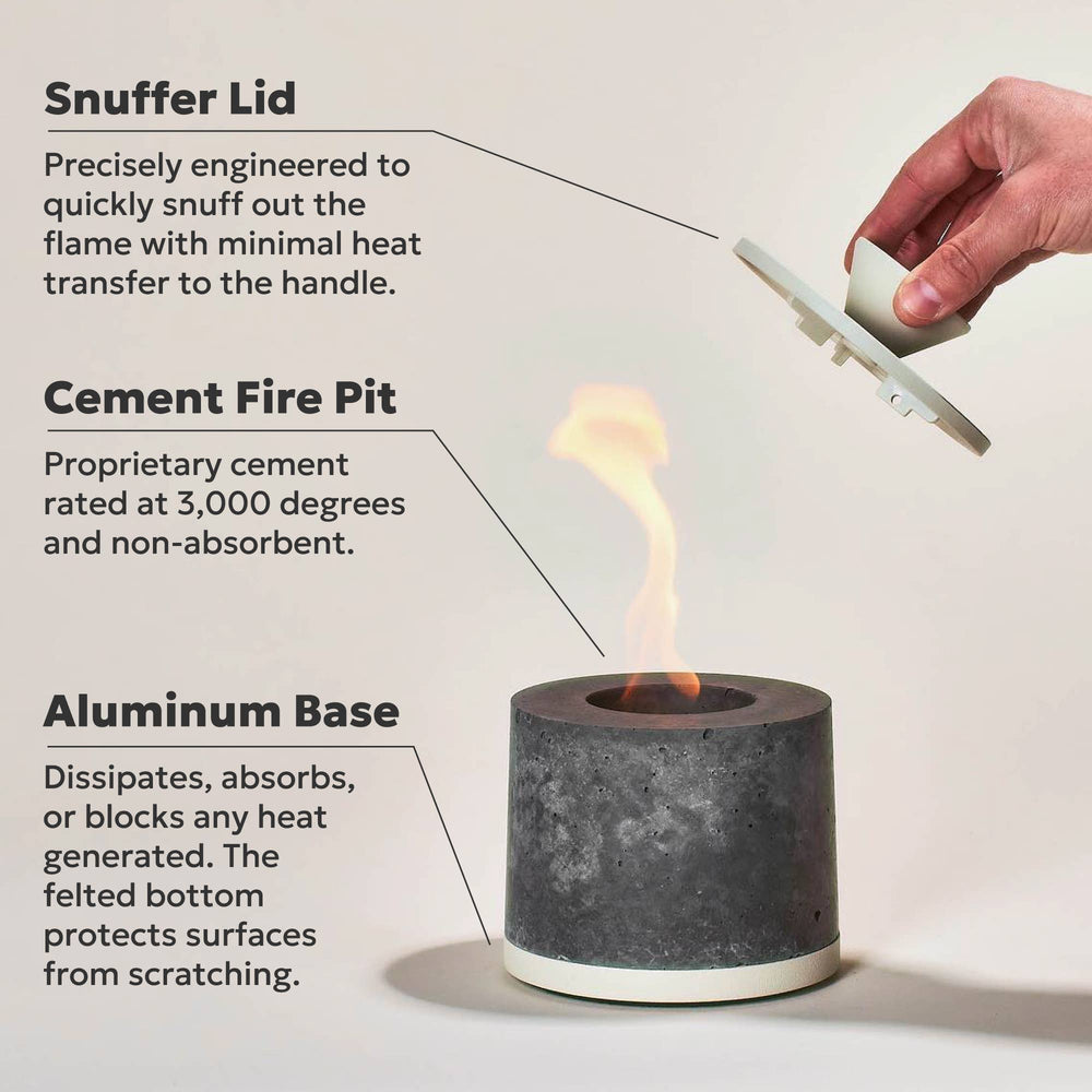 FLIKRFIRE® Table Top Fireplace: Silver