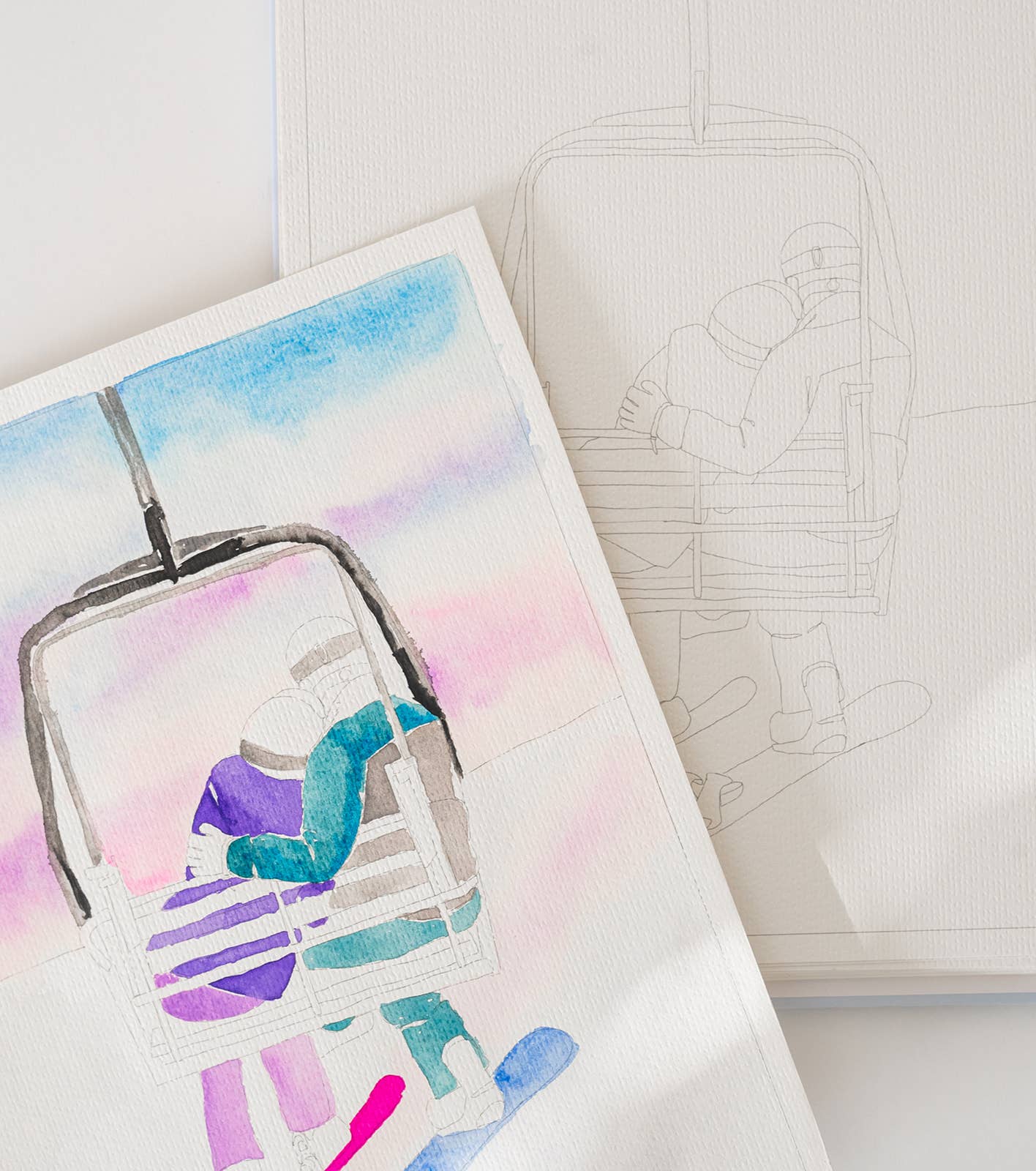 Bailey Rae Studio Landscape Watercoloring Book