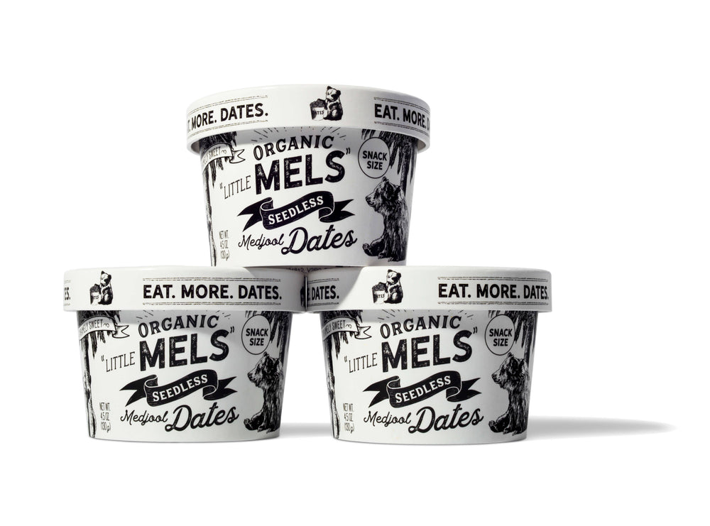 Rancho Meladuco Date Farm - Little Mels Seedless Organic Medjool Dates, 4.5 oz Cup