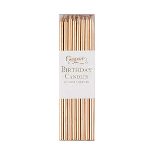 Caspari Birthday Slim Candles, Set of 16