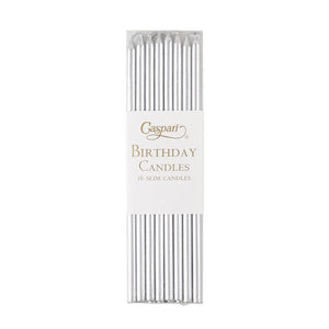 Caspari Birthday Slim Candles, Set of 16