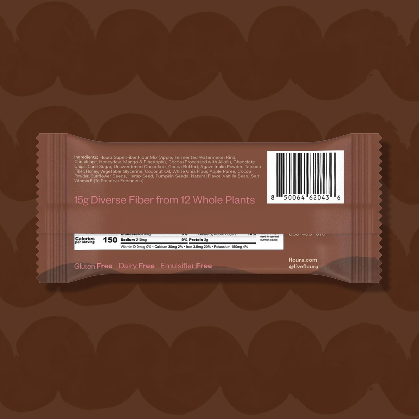Floura & Co Brownie Batter Fiber Snack Bar