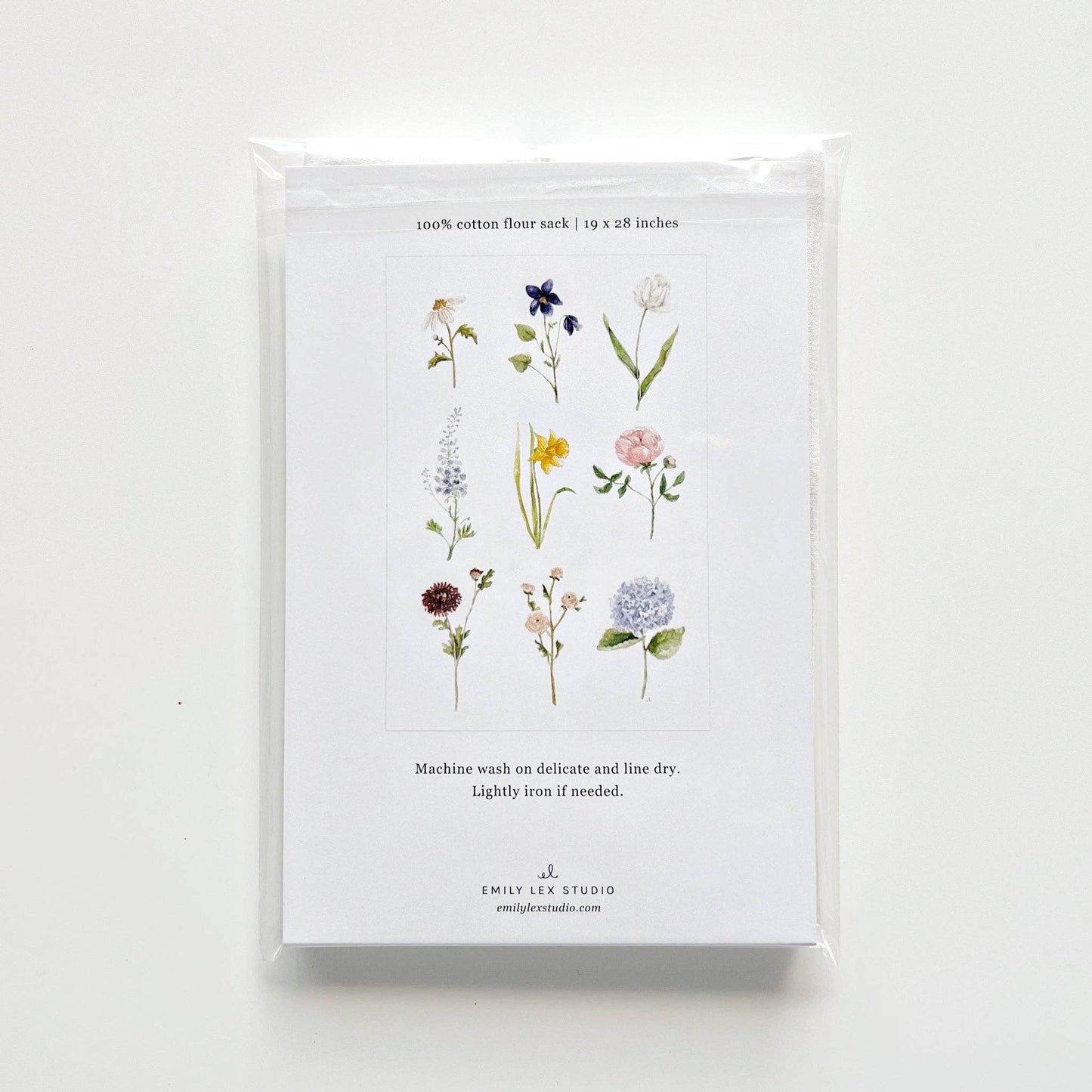emily lex studio Garden Flowers Tea Towel