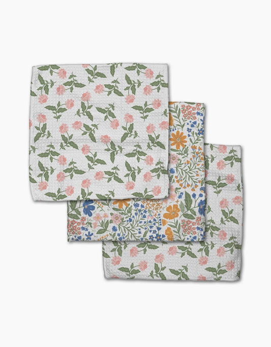 Geometry - Wildflower Vine Blush Dishcloth Set