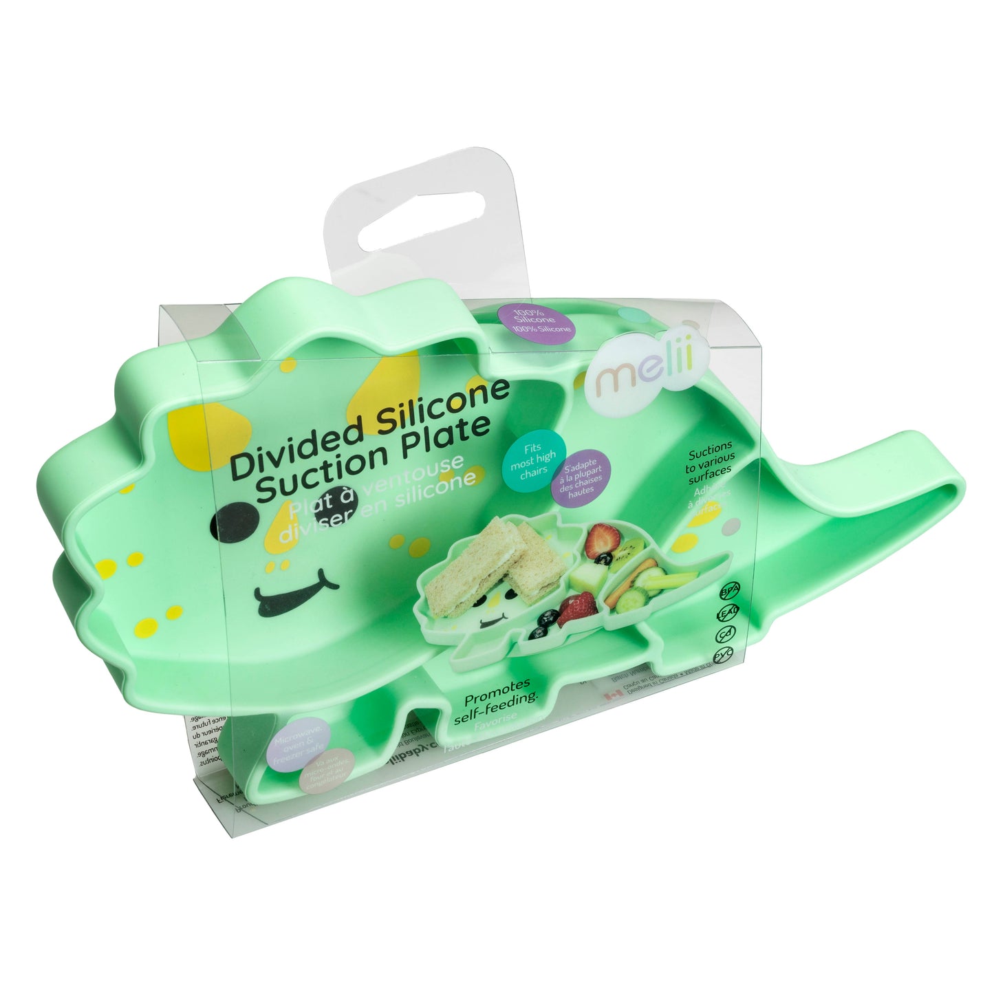 melii Divided Silicone Suction Plate