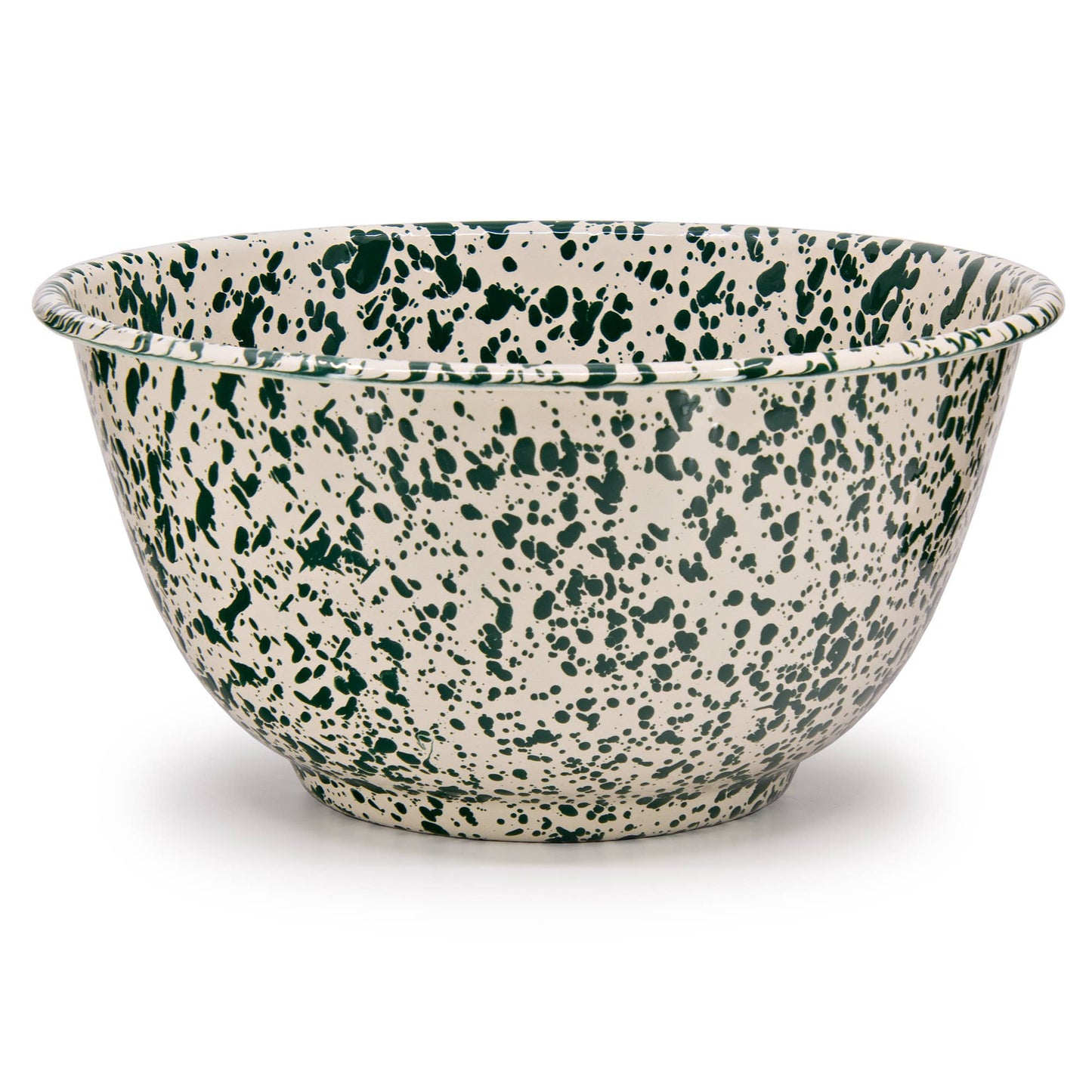 Crow Canyon Home Splatter Enamelware Large Salad Bowl