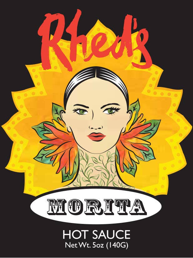 Rhed's Hot Sauce Morita Hot Sauce, 5 oz