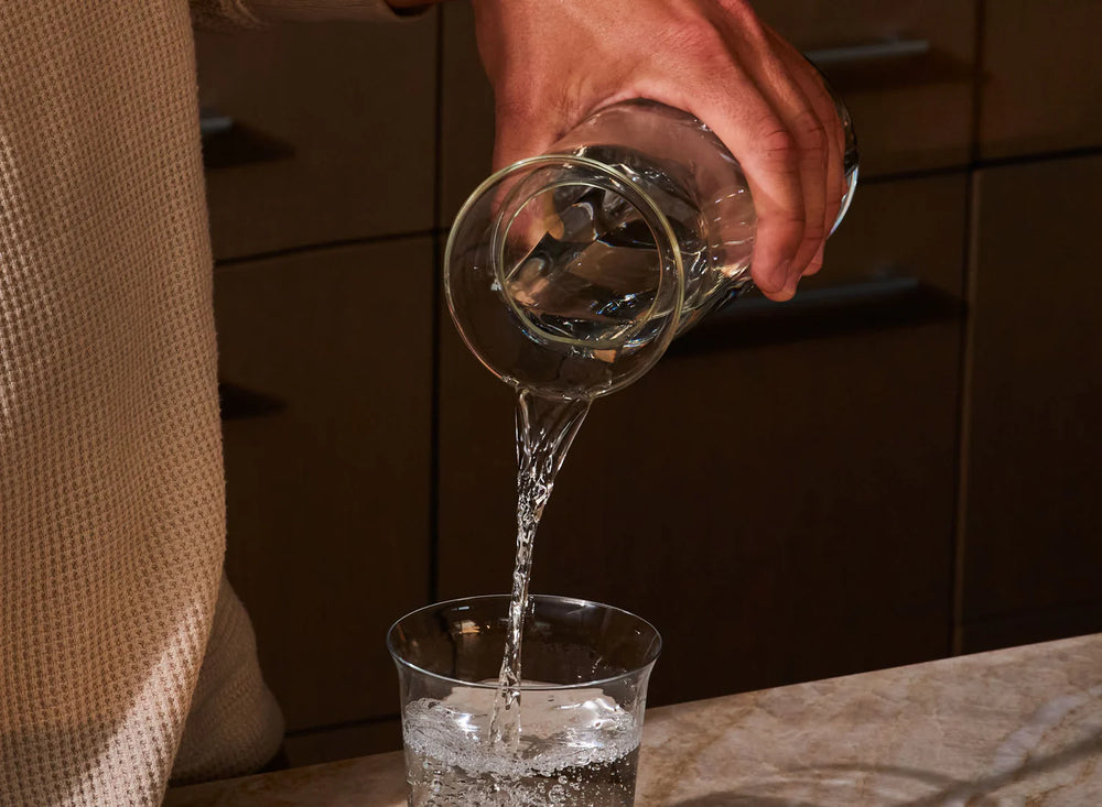 Holcomb Teeter Carafe Clear Glass